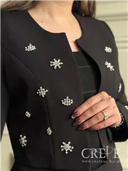 کت شلوار نگین دوزی خورشیدی