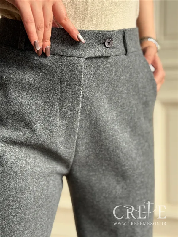 شلوار نیمبگ پشت کش فوتر قد 110