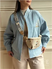 بامبر جین گلدوزی آهو