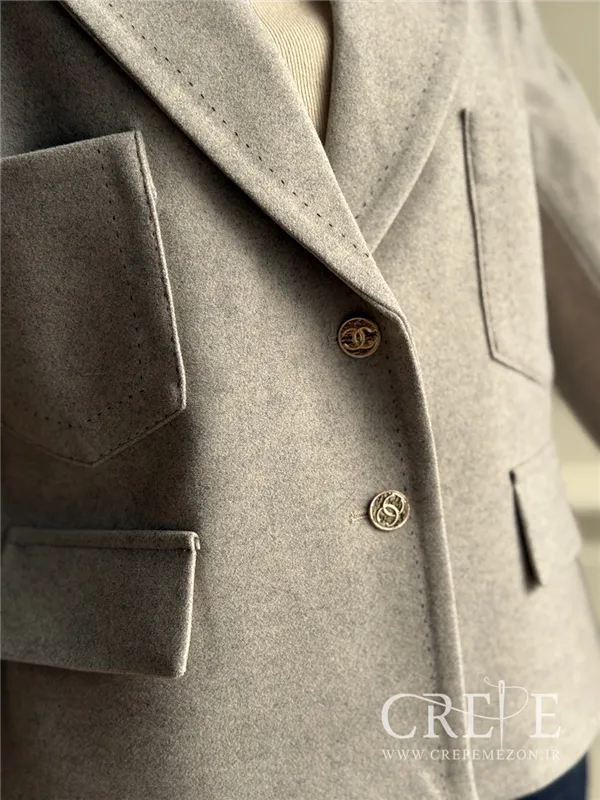 کت جیب دار کوک دوزی