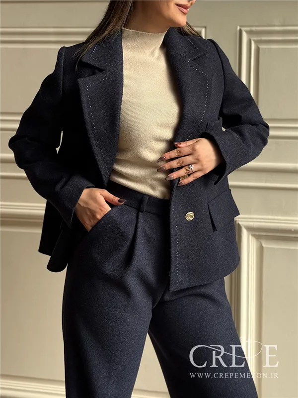 کت جیب دار کوک دوزی