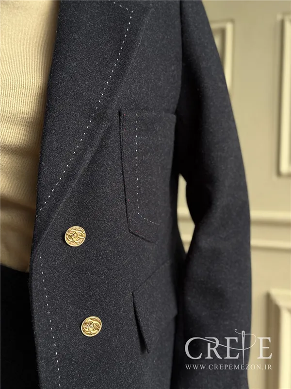 کت جیب دار کوک دوزی