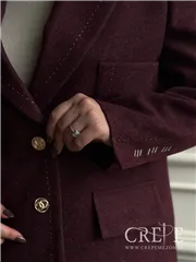 کت جیب دار کوک دوزی