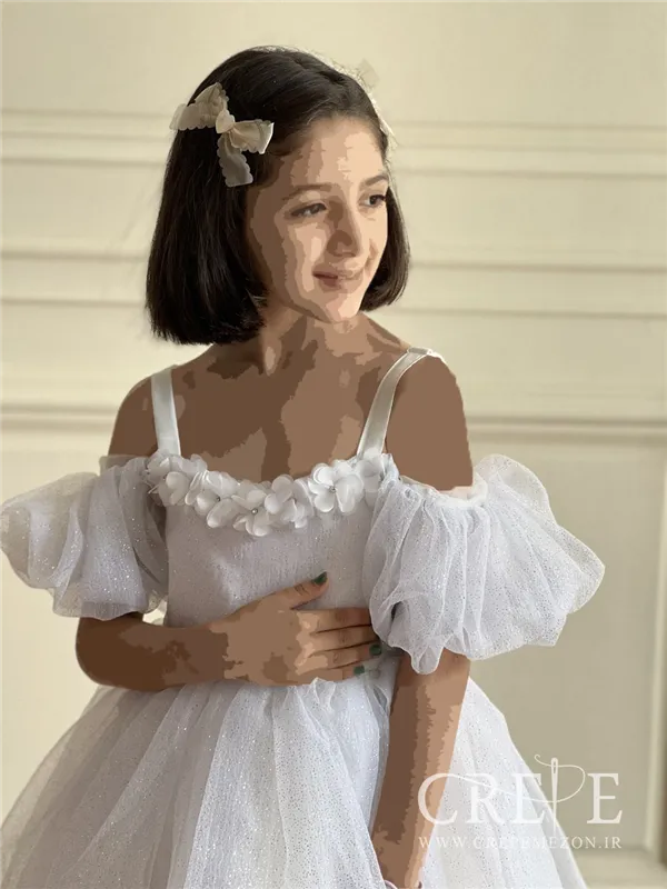 پیراهن شکوفه اکلیلی