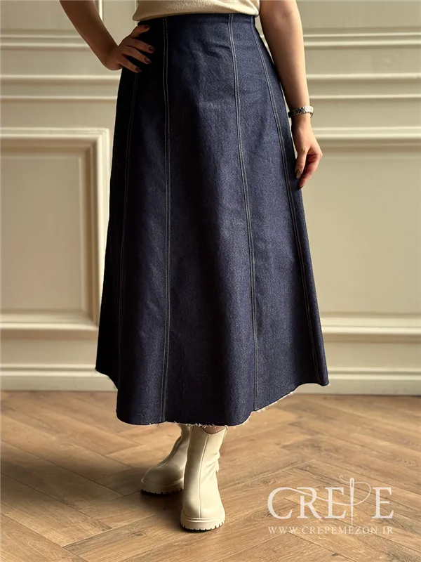 دامن بلند جین قد 89