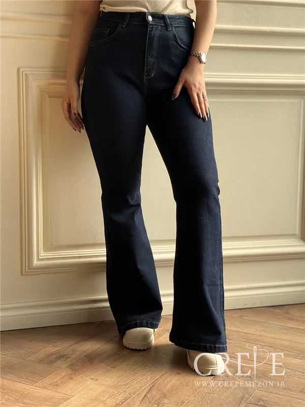 جین بوت کات سایز بزرگ قد 114