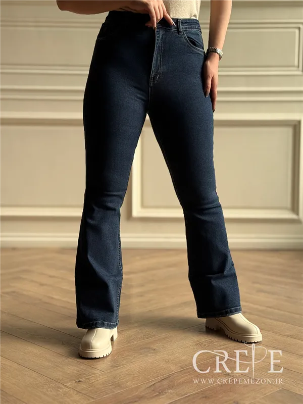 جین بوت کات سایز بزرگ قد 106