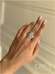 انگشتر چند لاین آویزدار 