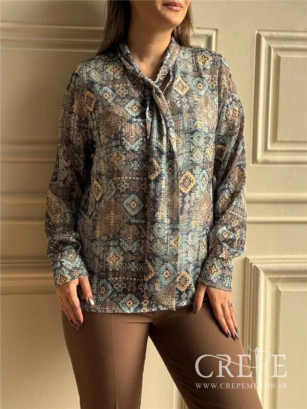 شومیز حریر شاین کرواتی