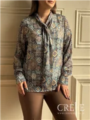 شومیز حریر شاین کرواتی