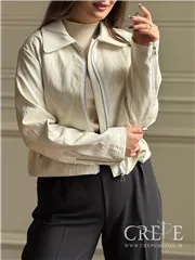 کت چرم جلو زیپ