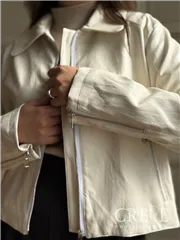 کت چرم جلو زیپ