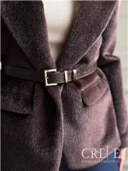 کت پوست سموری کمربندار