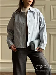 بارانی کوتاه جلو دکمه