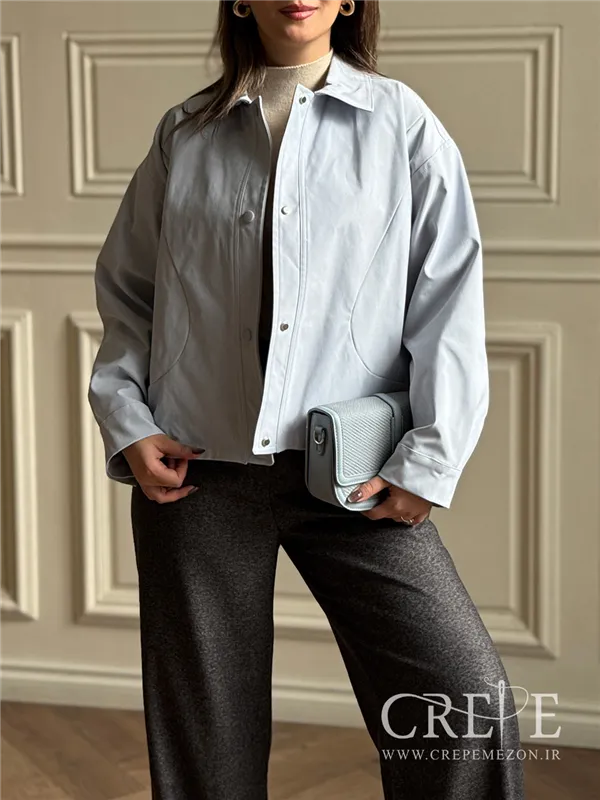 بارانی کوتاه جلو دکمه