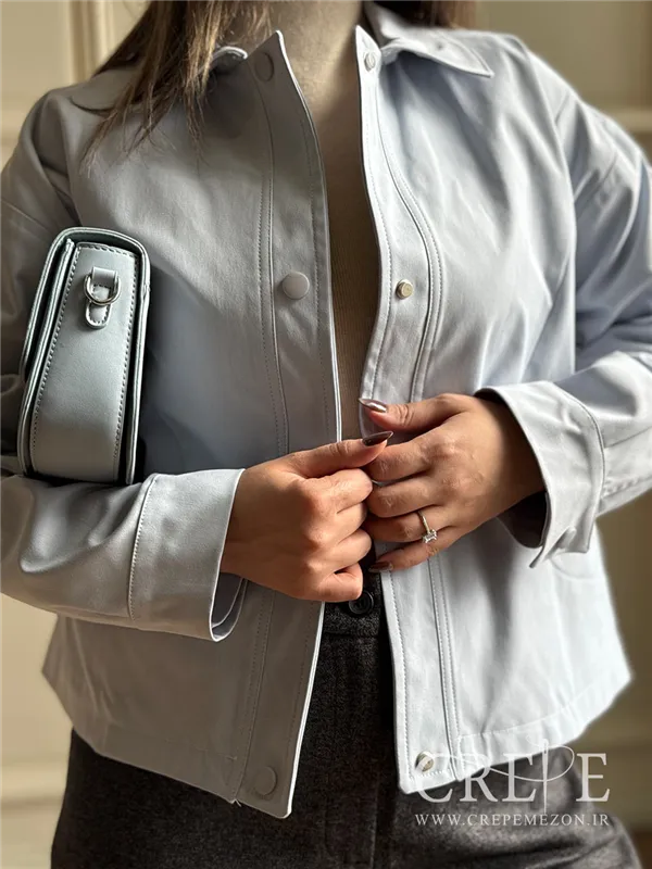 بارانی کوتاه جلو دکمه