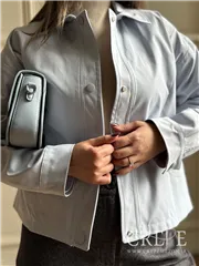 بارانی کوتاه جلو دکمه