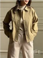 بارانی کوتاه جلو دکمه