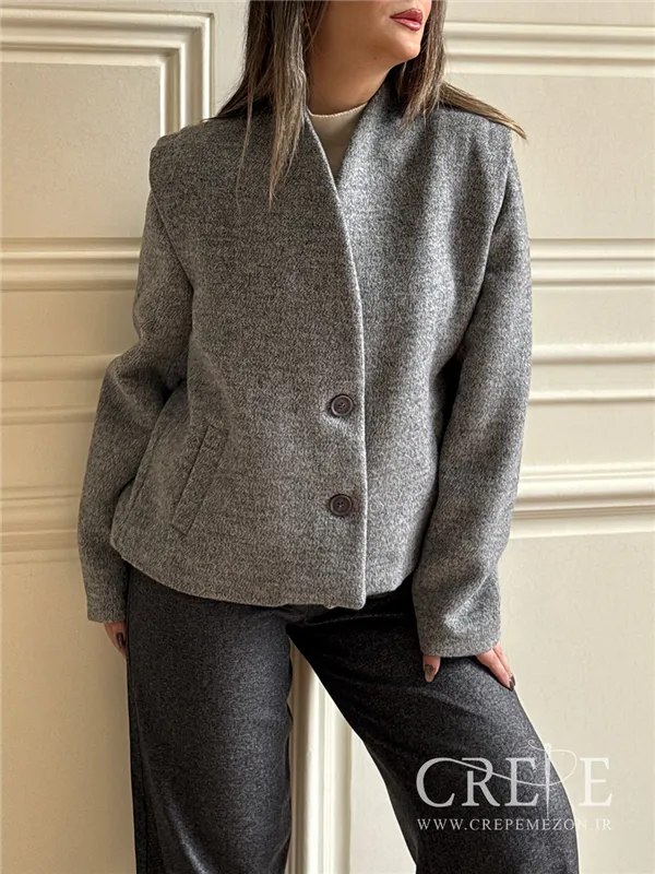 کت فوتر یقه ایستاده