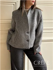 کت فوتر یقه ایستاده