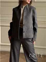 کت فوتر یقه ایستاده