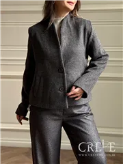 کت فوتر یقه ایستاده