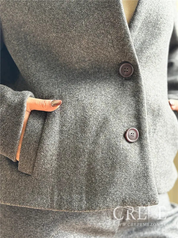 کت فوتر یقه ایستاده