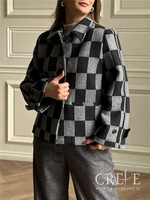 کت کوتاه یقه شکاری