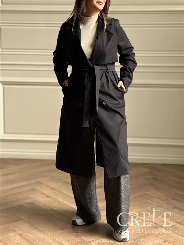 بارانی بلند کتان