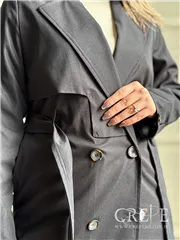 بارانی بلند کتان