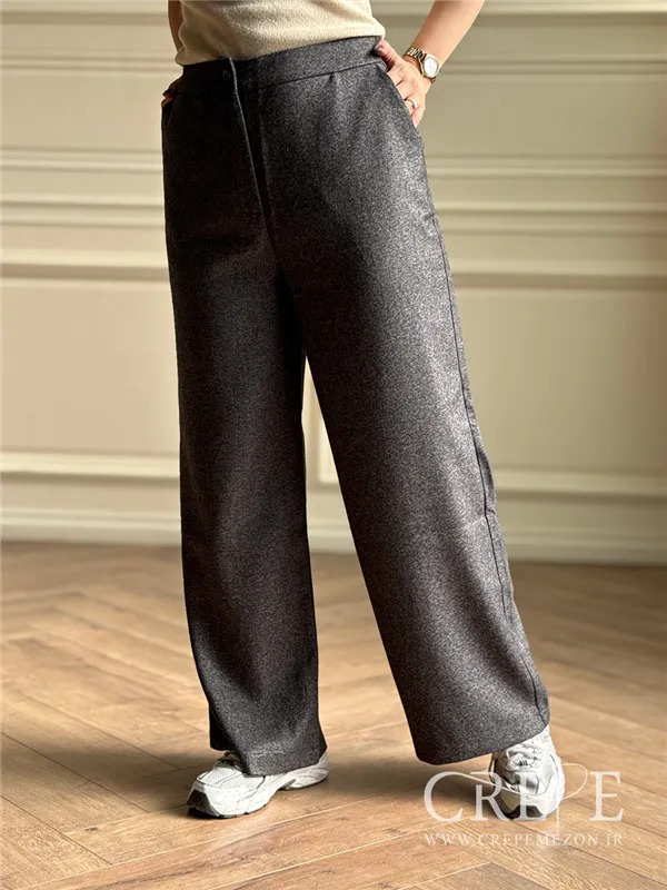 شلوار فوتر نیم بگ جیب دار قد 107