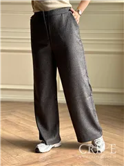 شلوار فوتر نیم بگ جیب دار قد 107