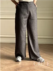 شلوار فوتر نیم بگ جیب دار قد 107 