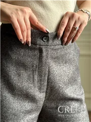 شلوار فوتر نیم بگ جیب دار قد 107 