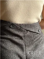 شلوار فوتر نیم بگ جیب دار قد 107 