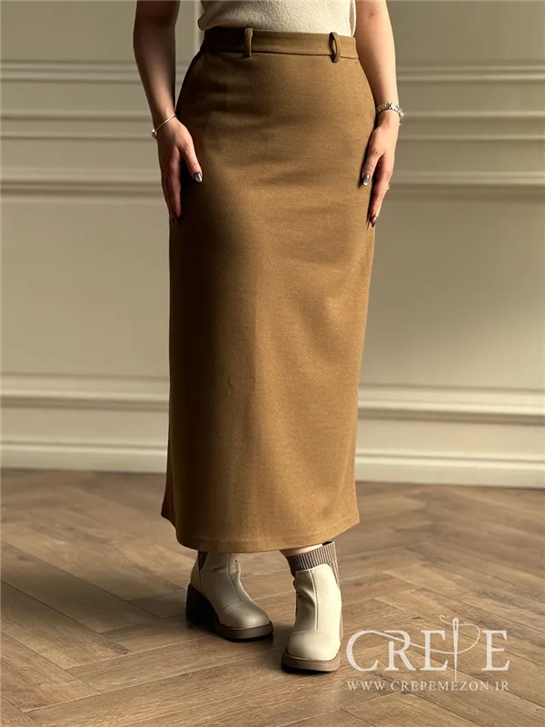 دامن راسته جیب دار قد 92