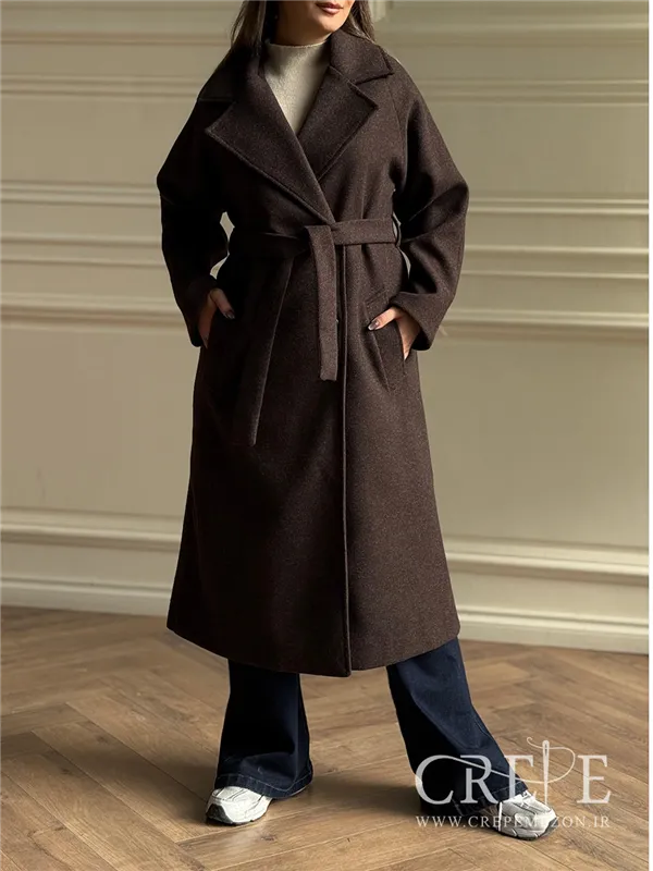 پالتو فوتر بلند یقه انگلیسی