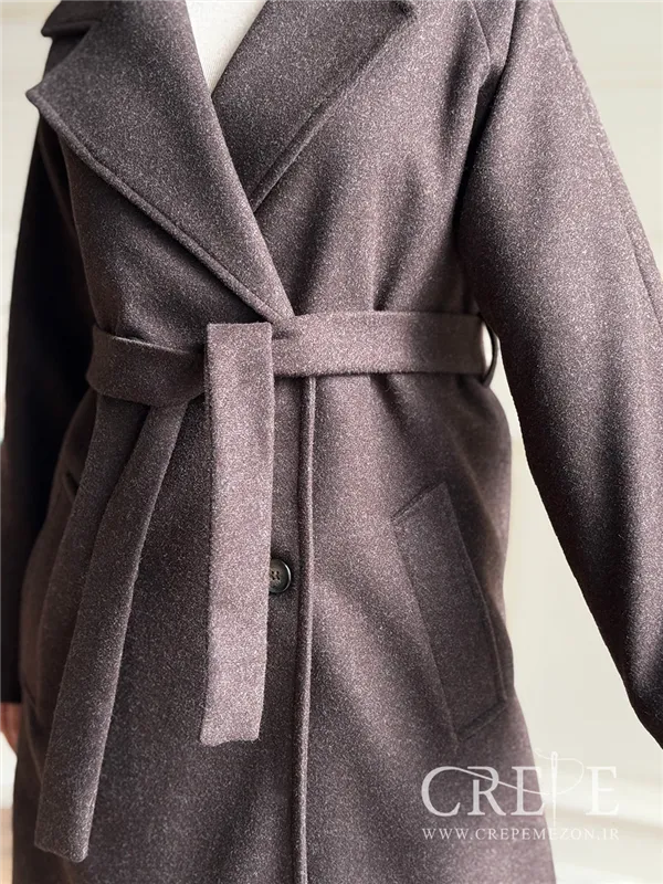 پالتو فوتر بلند یقه انگلیسی