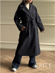 پالتو فوتر بلند یقه انگلیسی