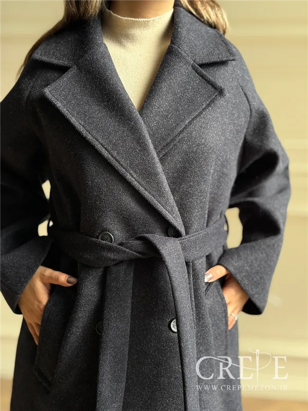 پالتو فوتر بلند یقه انگلیسی