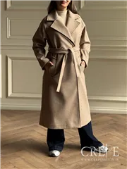 پالتو فوتر بلند یقه انگلیسی