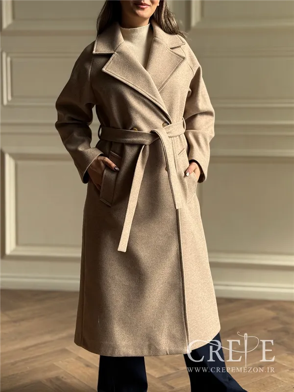 پالتو فوتر بلند یقه انگلیسی