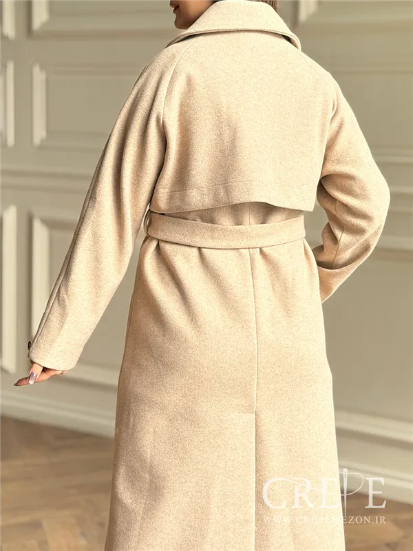 پالتو فوتر بلند یقه انگلیسی