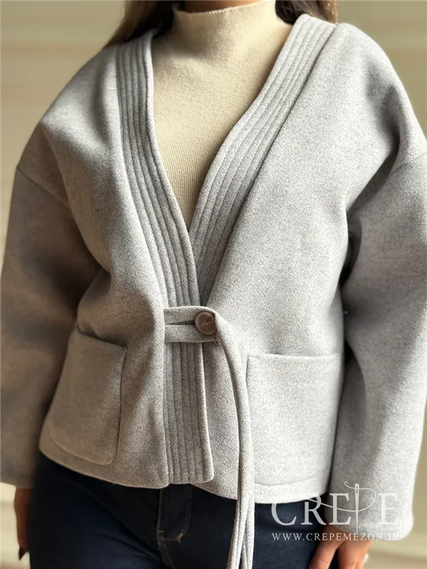 کت کراپ جا دکمه بندی