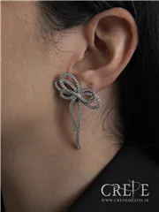 گوشواره جواهری پاپیون