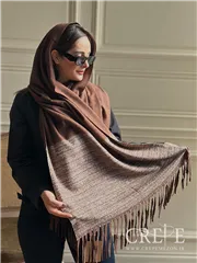 شال حوله ای حاشیه طرحدار