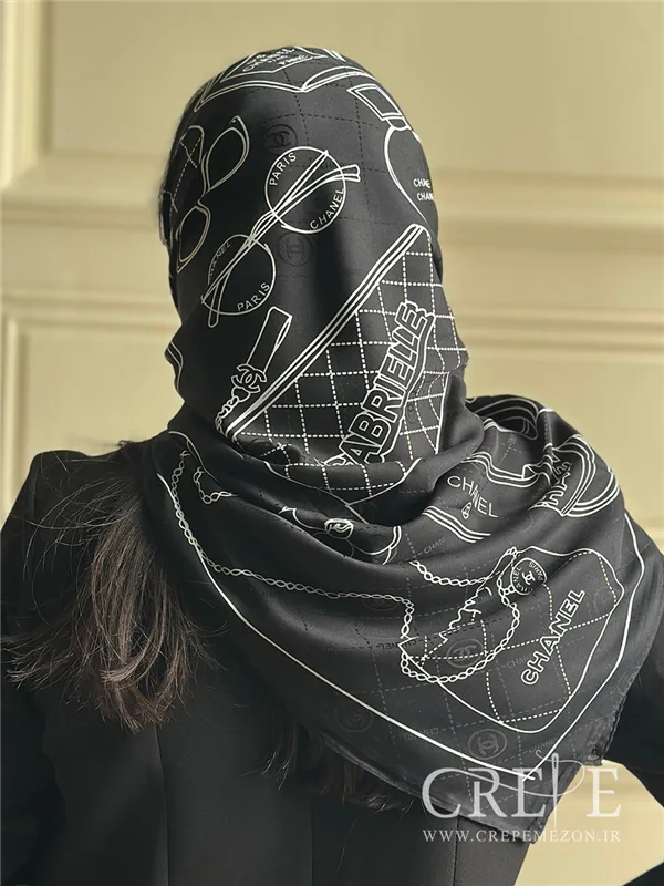 روسری ابریشم ژاکارد قواره 120