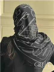 روسری ابریشم ژاکارد قواره 120