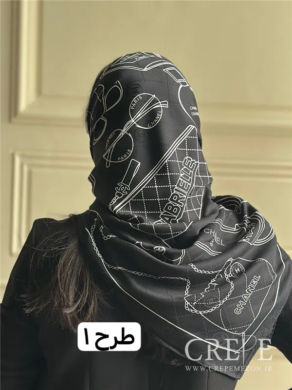 روسری ابریشم ژاکارد قواره 120