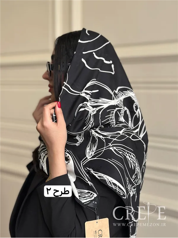 روسری ابریشم ژاکارد قواره 120